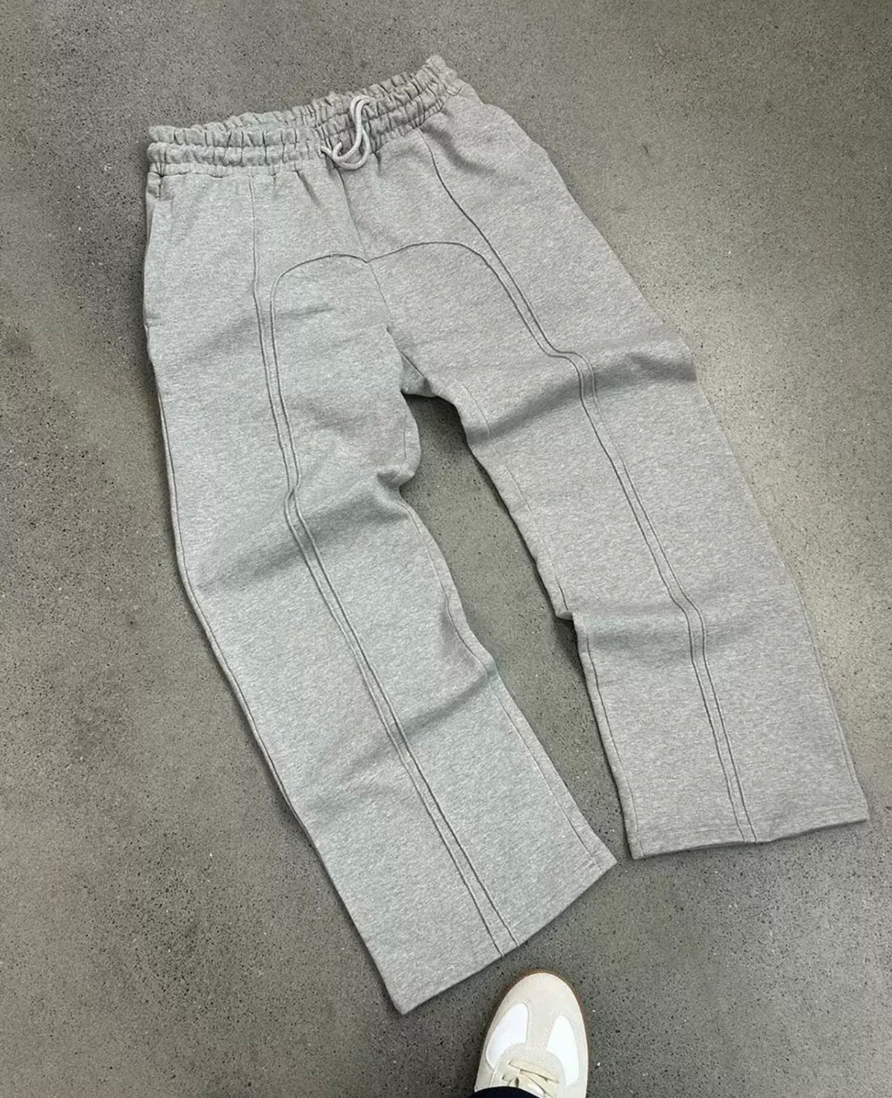 Gray sweatpants